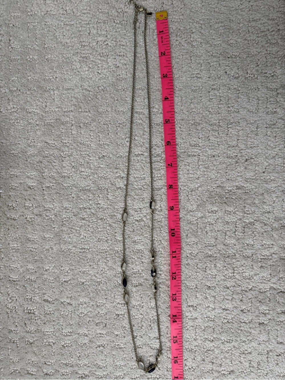 Banana Republic Long Beaded Pendant Necklace in Black‎ and Cream - Women Jewelry - Picture 3 of 3